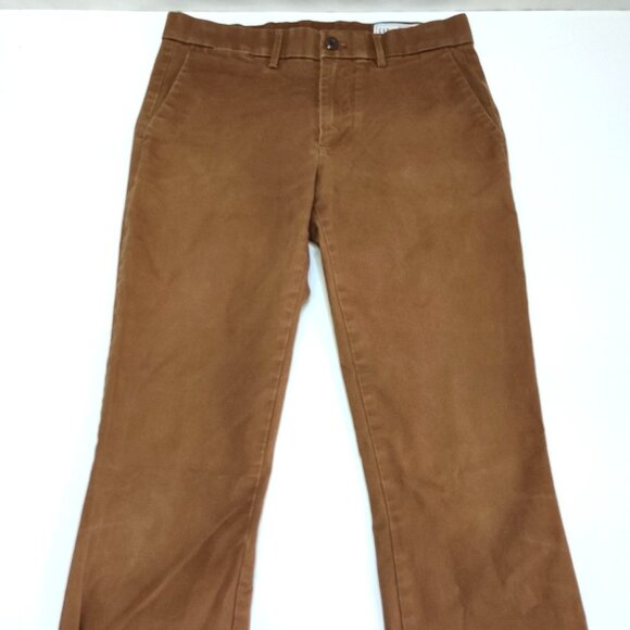 GAP Skinny Performance Chino Pants Mens 30x34 Sable Brown Cotton Blend Slim Fit - Picture 2 of 10